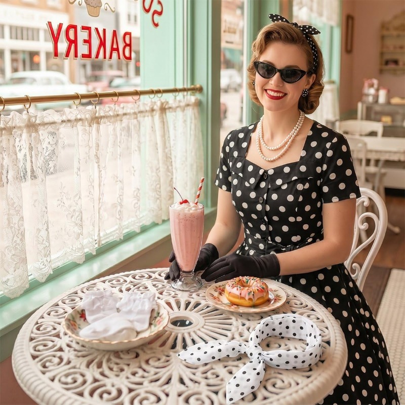 1950s Elegant Vintage Dresses  - Women'S Accessories In The 1950S 评论和价格