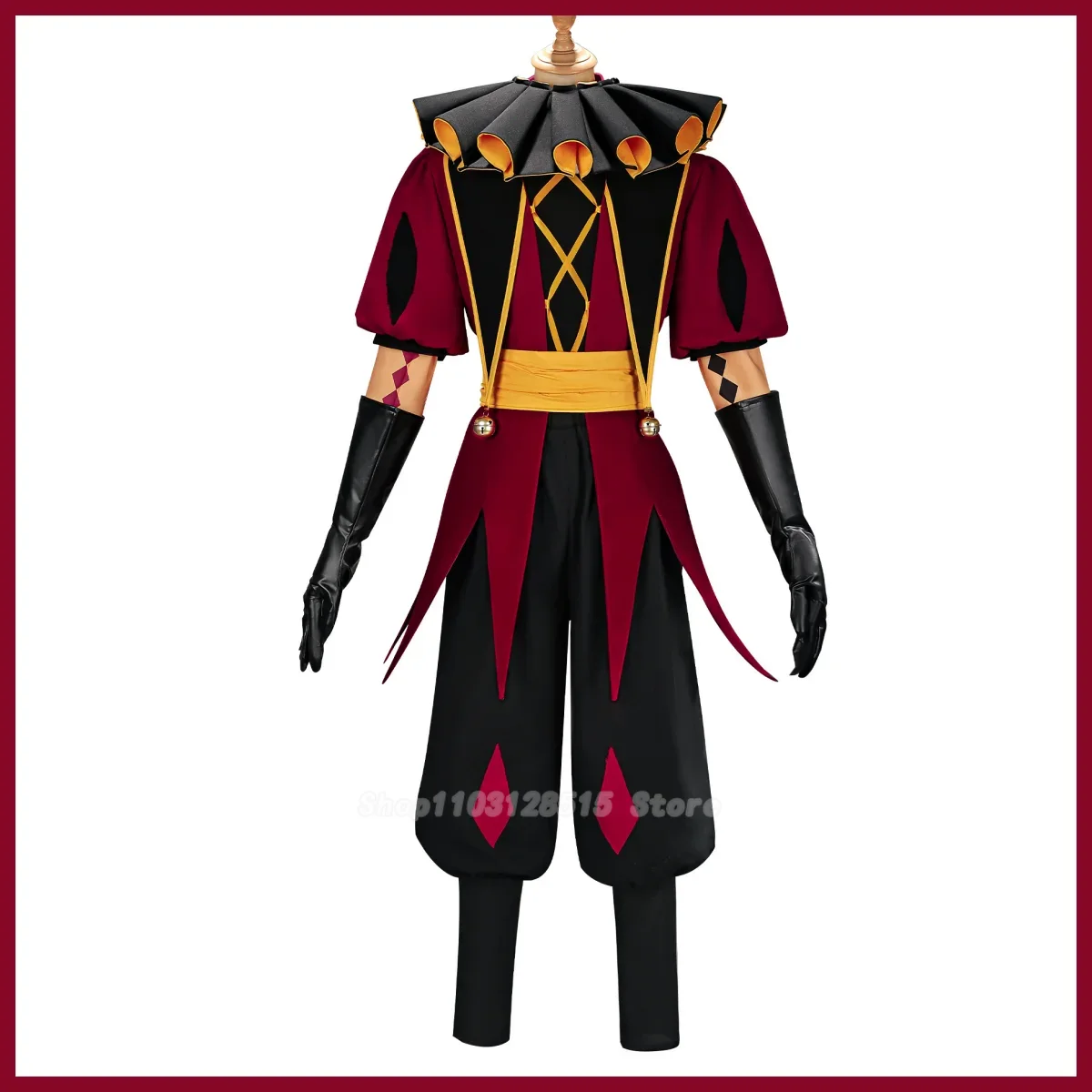 Game Pierrot Harlequin Jester  - Women'S Red Accessories 评论和价格