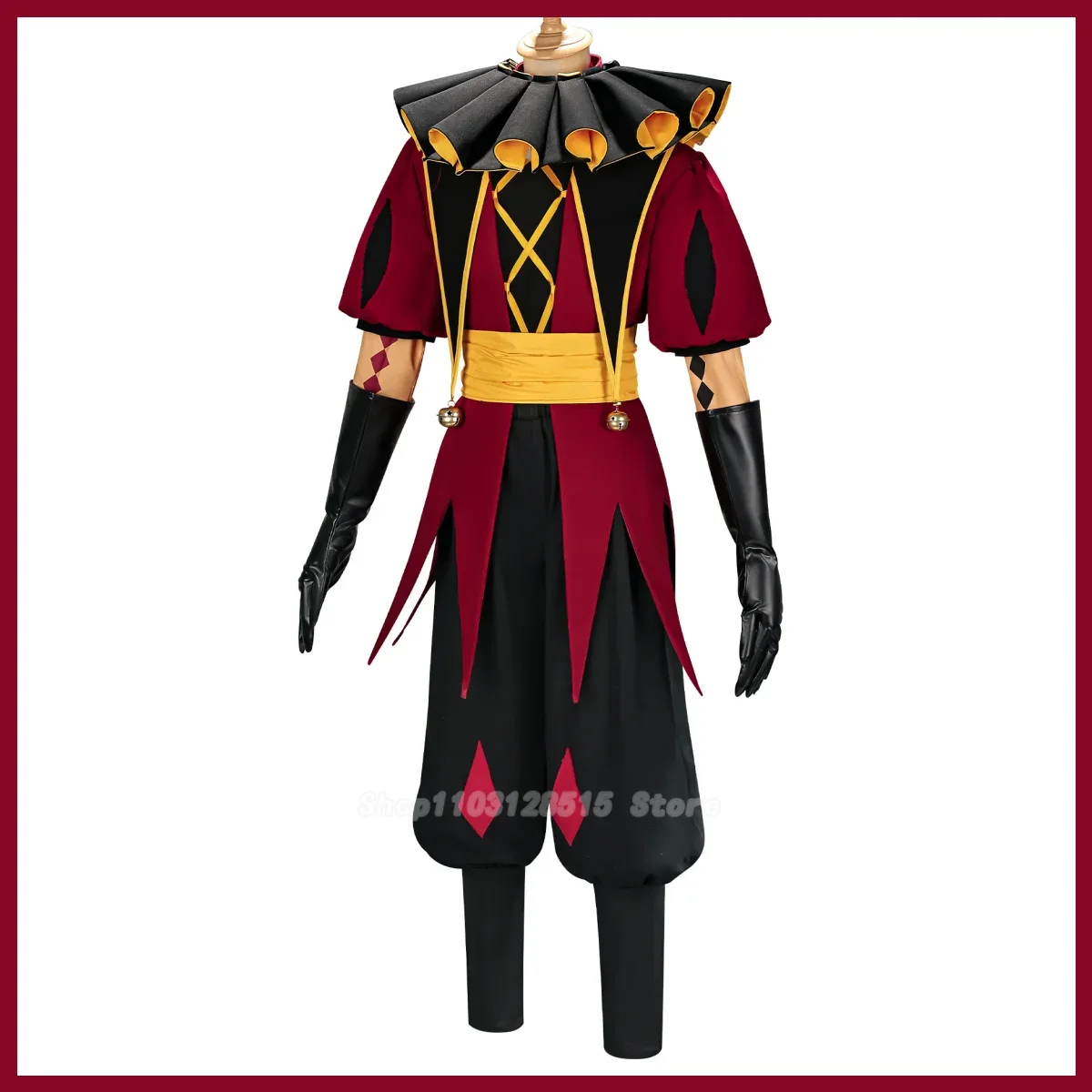 Game Pierrot Harlequin Jester  - Women'S Red Accessories 评论和价格