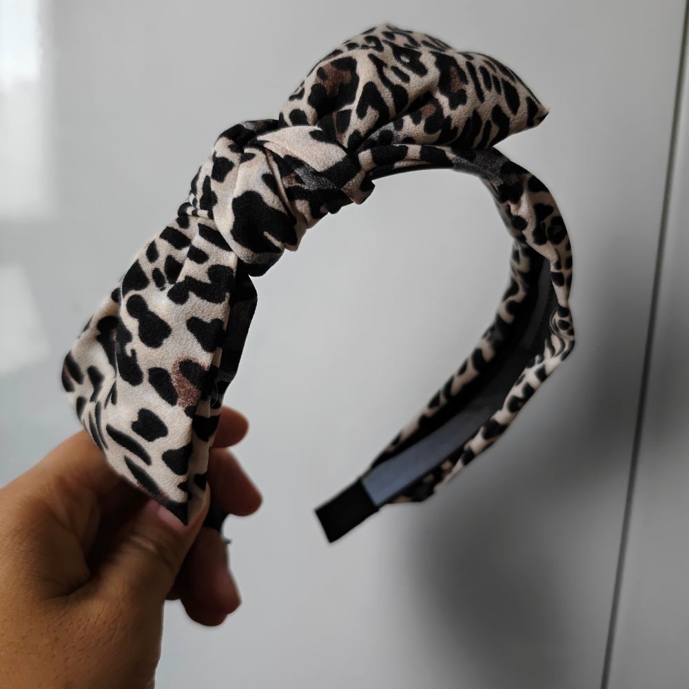 Leopard Print Headband with A  - Women Accessories Sale 评论和价格