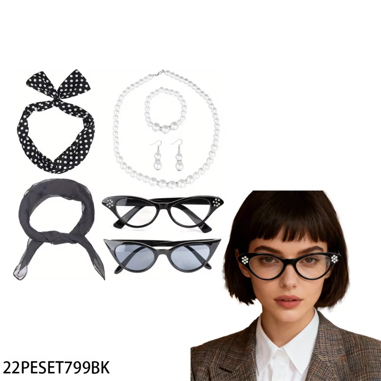 PESENAR 50's Women Costume Acc - Women'S Accessories In The 1950S 评论和价格