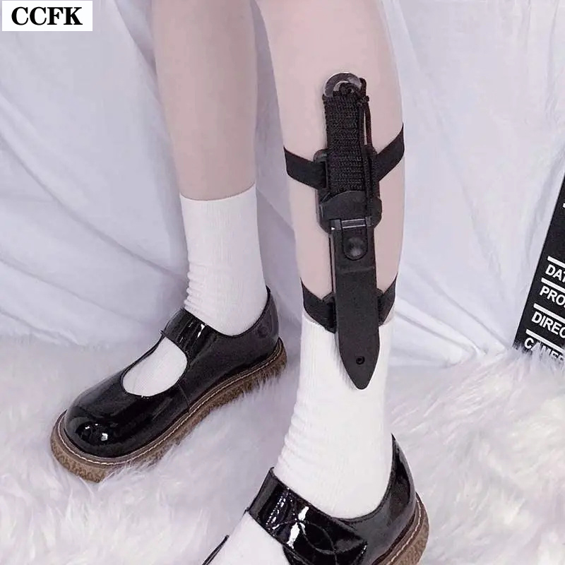 Goth Leg Ring Kawaii Knife Pro - Women'S Emo Accessories 评论和价格